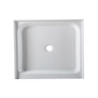 Emory and Bond EB4114832 Acylic Single Threshold 48" L X 32" W Shower Base in White with Three Side Tile Flange and Center Drain