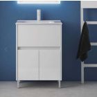Emory & Bond EB554320WH Bono Vanity Base 32” X 18” with One Drawer and Two Doors in White (Top sold separately)