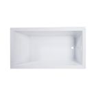 Emory and Bond EB5603000S Salem Drop In Bath Tub 60" L X 30" W X 19.5" H, Acrylic, Glossy, Rectangular, Slotted Drain, 66 Gallons in White