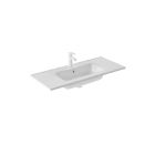Emory and Bond EB56340W 40" L X 18" W Vanity Top with One Faucet Hole in White, Center Bowl