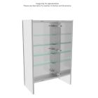 Emory and Bond EBD24384 23-3/8" W X 37-3/8" H X 3.9" D, Frameless Mirror Medicine Cabinet with 4 Shelves, 6 Hinges, Double Door