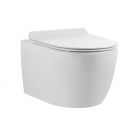 Emory and Bond EBWH006 Dual Flush Elongated Wall-Hung Toilet Bowl in White (Seat Sold Separately)