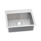 Elkay ECTSR25229BG2 Crosstown Single Bowl Dual Mount Stainless Steel Kitchen Sink Kit