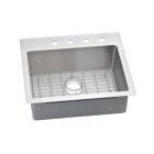 Elkay ECTSR25229BG5 Crosstown Single Bowl Dual Mount Stainless Steel Sink Kit