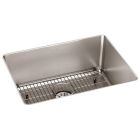 Elkay ELUHH2115TPDBG Lustertone Iconix Single Bowl 24.62"L x 18.50"W x 9.50"H Undermount Sink Kit with Perfect Drain in Luminous Satin