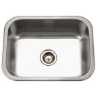 Houzer ES-2408-1 Elite 23.25" Single Bowl Undermount Sink in Stainless Steel