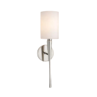 Ayre EUR3-S-CM-PN-FL Euro Single Fluorescent Wall Light Sconce in Polished Nickel