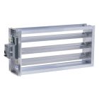 EWC Controls 18X8 ND 14" L X 7" W X 22" H Rectangular Aluminum Motorized Damper 
