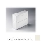 Runtal FEC-2-6L-9002 Left End Cap Baseboard Trim 2"/6" in Grey White
