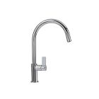 Franke FF3180 Ambient 1.75 GPM Single Handle Pull-Down High-Arc Kitchen Faucet with Dual Spray Function and 180° Swivel Spout in Satin Nickel