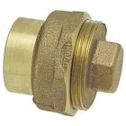 DWV Cast Copper Cleanout Adapter w/ Plug 1 1/2"