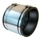 Rubber Shielded Coupling Cast Iron to Copper (or Copper to Cast Iron) 4" x 3"