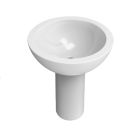 Flaminia FN70L-W Fonte 70 Basin without Overflow & No Faucet Hole in White (Pedestal Sold Separately)