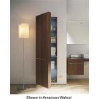 Duravit FO9547L2626 Fogo 69" Tall Cabinet with Three Glass Shelves, Single Wooden Shelf and Shelves Behind the Door with Left Hinge in American Cherry