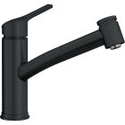 Franke FFPS4320 Ambient 1.75 GPM Deck Mounted Single Hole Pull Out Spray Kitchen Faucet in Matte Black