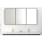 Wetstyle FRL24MEL-REC37 Frame Linea Collection 5 3/4" D X 23 7/8" L X 30" H, Mirrored Cabinet in Oak Coffee Bean