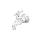 Matco-Norca FY-675 Hose Bibb Plain End Outlet FIP Inlet Flanged in Chrome Plated