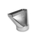 Gray Metal 10X3X6-110S 10" X 3-1/4" Straight Stack Boot with 6" Collar