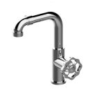 Graff G-11300-C18-PN/BK Vintage 1.2 GPM Single Hole Bathroom Faucet in Polished Nickel/Black