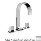 Graff G-1811-C14-SN Sade 1.2 GPM 13-7/8" Widespread Bathroom Faucet with Drain Assembly in Satin Nickel