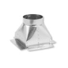Gray Metal 8X8X8-320 8" X 8" Round to Square Diffuser Box with 8" Collar