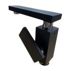 Graff G-3701-LM31M-PC/BK Solar Lavatory Faucet in Matte Black and Polished Chrome
