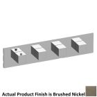 Graff G-8059H-SH0-BNI-T M-Series Horizontal Thermostatic Valve Trim Only with Four Handles in Brushed Nickel