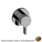Graff G-8068-LM46E1-UB-T Terra M-Series 2-Way Diverter Valve Trim with Handle in Unfinished Brass