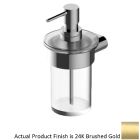 Graff G-9404-BAU Phase, Terra Wall Mounted Soap Dispenser in 24K Brushed Gold