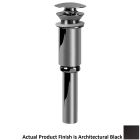 Graff G-9957-BK 1-3/4" Push-Top Umbrella Pop-Up Drain without Overflow in Architectural Black