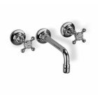 Barber Wilsons GA6454-PN Wall Mounted Lavatory Faucet in Polished Nickel