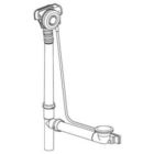 Geberit 151.603.21.1 Universal PushControl Metal Complete Kit with 27 Inch Cable In Polished Chrome