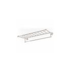 Ginger 4543-24/PC 4543/24-26 Columnar 24 Inch Hotel Shelf With Bar In Polished Chrome
