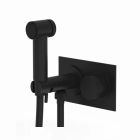 Phylrich 230-65/040 Basic II Two Hole Wall Mounted Bidet Faucet with Knurled Handle in Matte Black
