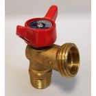 Granite GDC05 Brass Drain Cock Valve, Multi Turn Handle, 1/2" NPT Female x Hose