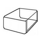Gray Metal 24X24X8-RFBL 24-1/4" X 24-1/4" Return Filter Box with 1/2" Liner - 8" Deep