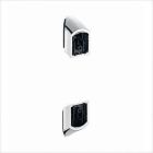 Grohe 28187AV0 Sensia Shower Bar Corner Wall Mounting Brackets in Starlight Chrome/Satin Nickel