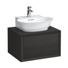 Laufen H4060030856281 New Classic 22-3/4" W X 18" D X 13-5/8" H Wall Mount Single Bathroom Vanity Base in Blacked Oak (Vanity Top Sold Separately)