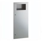Bobrick 35643 Commercial Restroom Sanitary Waste Bin in Stainless Steel