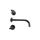 Dornbracht 2971088008 Tara Classic Wall Mounted Washbasin Mixer Faucet in Platinum (Rough and Handle Insert Sold Separately)