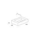 Rapsel INFB 060 Lavatory-Wall Mounted -23" X 19" in white