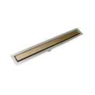 Infinity Drain FFTAF 6534 PS 34" Length Linear Drain, Fixed Flange with Threaded Connection in Polished Stainless