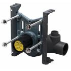 Watts ISCA-101-L, Single Closet Carrier, Horizontal Left Orientation, Cast Iron, Floor Mounted, 2" NH Vent, 4" NH Waste, Adjustable Height, Adjustable ABS Nipple