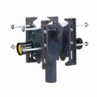 Watts ISCA-131-D, Double Closet Carrier, Vertical Orientation, Cast Iron, Floor Mounted, 2" NH Vent, 4" NH Waste, Adjustable Height, Adjustable ABS Nipple