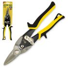 10" Straight Aviation Snips with Yellow Compound Leverage by Ivy Classic Industries 20000