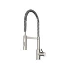 DaVinci 17814-M-SN Modern Kitchen Faucet With Flexible Hose & Shower Spray in Satin Nickel