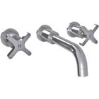 Lefroy Brooks K1-1400-CP Cross Handle 3-Hole Basin Mixer