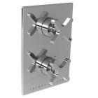 Lefroy Brooks K1-4402-CP Cross Handle Thermostatic Trim Only with Flow Control in Polished Chrome (Rough Sold Separately)