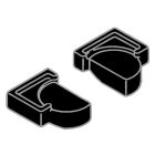Kohler 10503-7 Colibri Towel Bar Bracket (Pair), Black