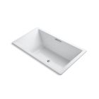 Kohler 1137-W1-0 Underscore® 72" L X 42" W Drop In Acrylic Soaking Bath Tub with Center Drain in White